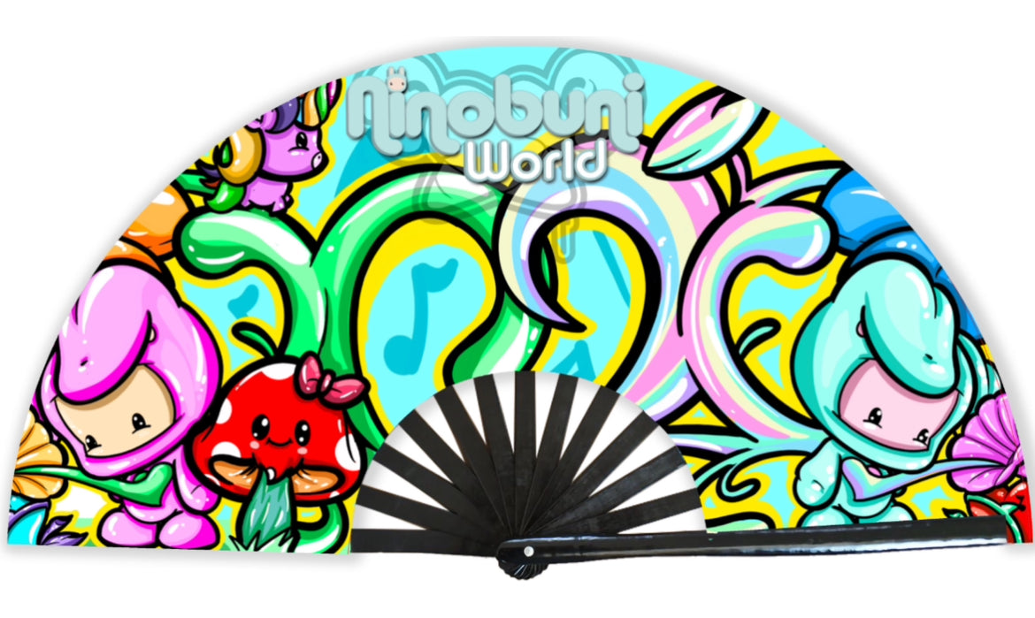 “Magical Forest” cooling hand fan